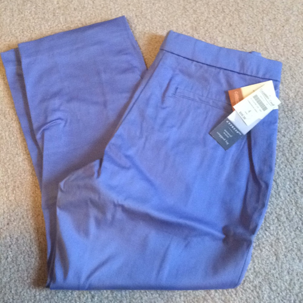 Coldwater Creek periwinkle capris